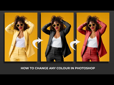 The EASIEST WAY to Change ANY Colour in Photoshop I Graphic Design Course