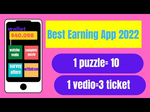 Real earning App 2022/solve puzzles-earn money