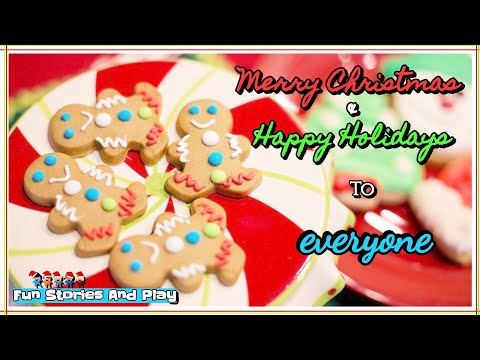 Merry Christmas & Happy Holidays Greeting To Everyone 🎄 follow along reading book | Fun Stories Play