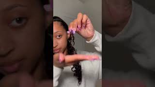 Protective hairstyle for the week💫 #protectivestyles #curlyhair #braids #selfcare #curls