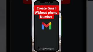 Create Gmail without phone number #tutorial #gmail #youtubeshorts