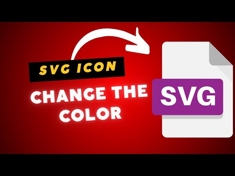 Change the color of an SVG icon by CSS easily in WordPress or HTML