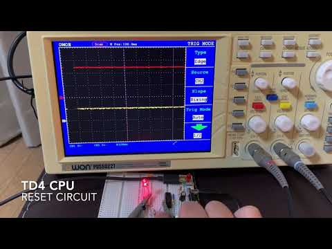 【CPUの創りかた】TD4 CPU Assembled on Breadboards (Clock/Reset Circuit)