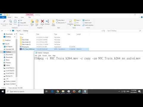 [FFmpeg] Remove audio from video without re-encoding using free FFmpeg