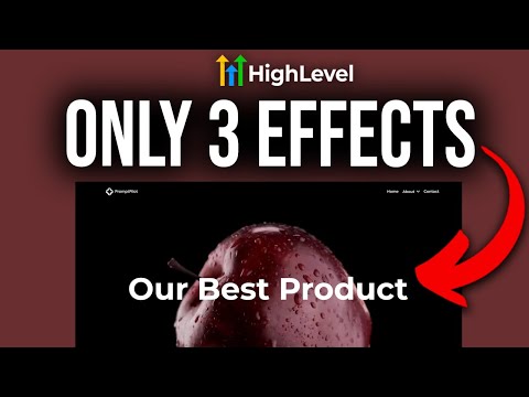 I Built A BEAUTIFUL GoHighLevel Website With Just 3 Effects