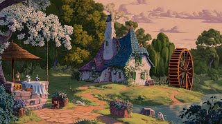 Cozy cottage with Disney Oldies Playing in Another Room ✨ Calm Disney for Relax, Sleep, Study