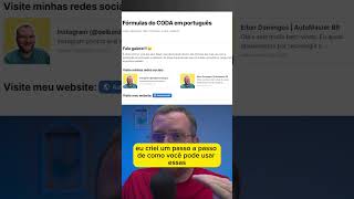 Coda: 5 fórmulas essenciais. #coda #nocode