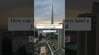 How can a Fresher from India get a Job in Dubai?