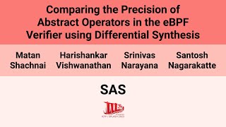 [SAS'25] Comparing the Precision of Abstract Operators in the eBPF Verifier using Differential(…)