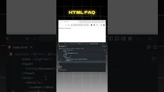 HTML Series Part 12: How to Easily Create FAQs in HTML