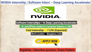 NVIDIA Internship 2023-2024 | Software Internship – Deep Learning Accelerator #internship #paid #job