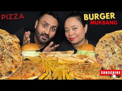 🍕🍔 PIZZA, BURGER, FRIES & SANDWICH MUKBANG | Ultimate Fast Food Feast! 🍟🥪