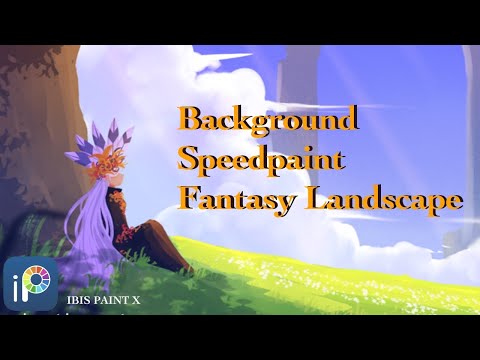 Background Speedpaint Fantasy Landscape || Ibis Paint x