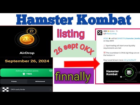 Hamster Kombat listings 🤘 !! Hamster listings update