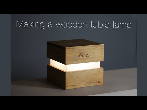 Making a wooden table lamp