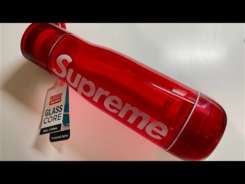 Supreme Zoku Glass Core 16 oz Bottle Red