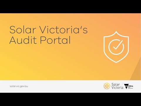 Solar Victoria's Audit Portal
