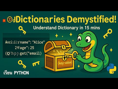 Ep#08: โครงสร้างข้อมูลแบบ Dictionaries