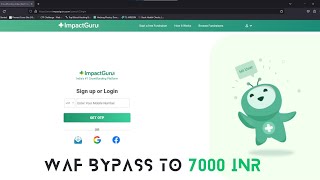 Login WAF Bypass POC Lead to 7000 INR