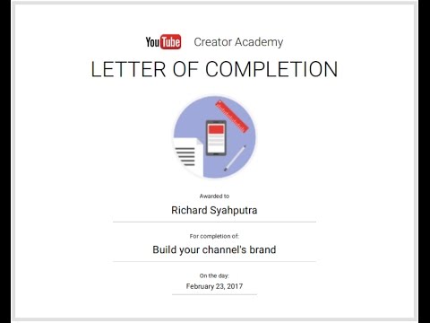 Youtube creator academy course Exam Answers 2017  (Build your channel's brand)
