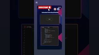 Animated Download Button Using HTML & CSS | Smooth Hover Effect #coding #webdevelopment