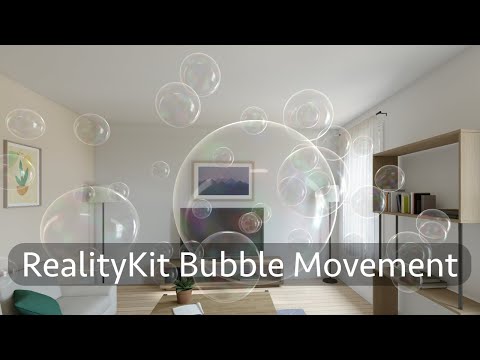 Making bubbles move in your Apple Vision Pro app | Reality Composer Pro and RealityKit Tutorial