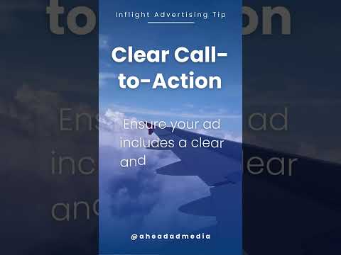 Clear Call to Action #aviation  #travel #airport #inflightmagazine #inflightmedia #business #brands