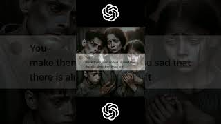 ChatGPT 4 shows the definition of sad family's! 😭 #viral #chatgpt4 #ai #aistorytelling #fy #shorts
