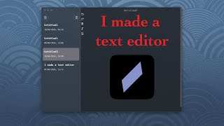 I made a text editor...