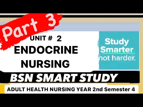 Endocrine Nursing |AHN adult health nursing year 2 sem 4