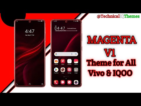 Magenta V1 Theme for Vivo & IQOO Device Technical Raja Varma