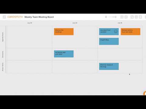 Run Better Remote Meetings with Visual Meeting Boards | Cardsmith