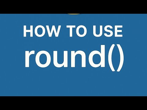 How to use the Python round() function