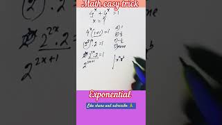 math beauty exponential #oneminutemath #fastmathtricks #solveinjustaminute