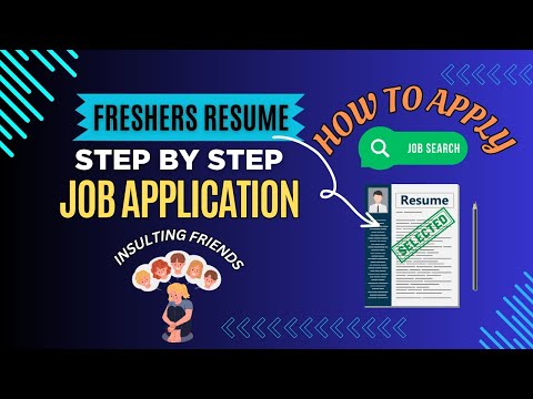 How to get job as a fresher. Live resume preparation & Job application #job #freshers #resume