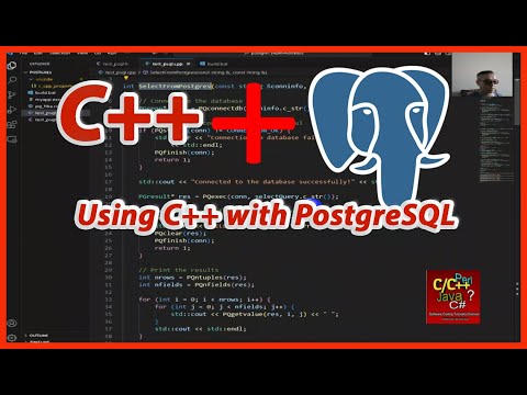 Using C++ with PostgreSQL | Software Coding Tutorials Channel