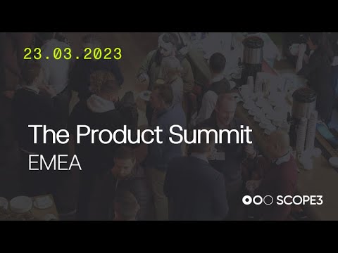 Scope3 Product Summit EMEA 2023