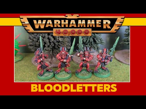 Bloodletters Daemons from the 90s Chaos Space Marines | Warhammer 40k 2nd edition