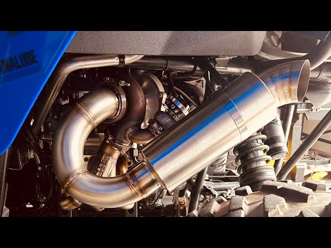 JTE YXZ “Big” turbo kit walk around installed on a 2022 YXZ1000R 