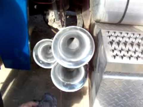 Cleaning Oxidation from Chrome Semi Air Horns