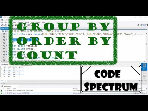 SQL Tutorial (group by,order by,count)|| Code Spectrum