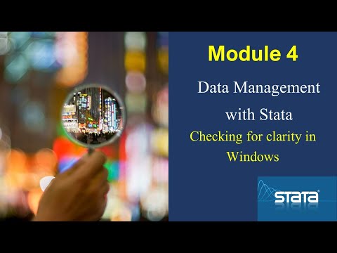 How to use #Stata windows to check for data clarity