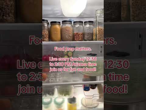 Join our live for fun and food prep and organization tips #foodtiktok #healthyeating #hairgrowth #sk