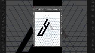 YH modern logo design | Adobe illustrator tutorial #shorts #logo #viral
