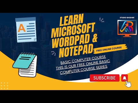 Easy way Learning  Notepad  wordpad | AR E-Education