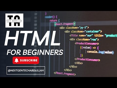 HTML for Beginners | Your First Step into Web Development