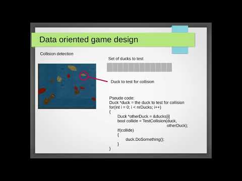 Data oriented game design