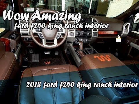 2018 ford f250 king ranch interior