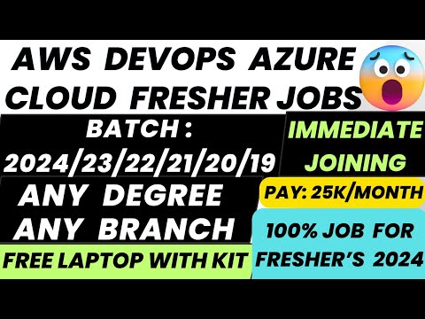 aws devops jobs for freshers | devops for freshers | aws jobs for freshers | it jobs for freshers 24