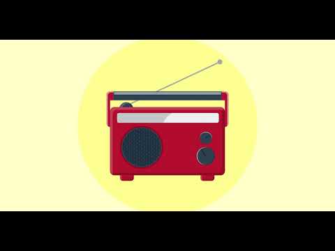 Radio - Flat Art Design   Adobe Illustrator Time lapse